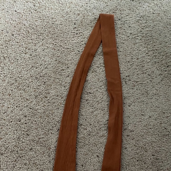 Brown Halter Romper with Optional Sash - Picture 5 of 5